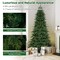 Artificial Christmas Tree Green Hinged Holiday Tree with 1019 Lush Branch Tips-7.5 ft